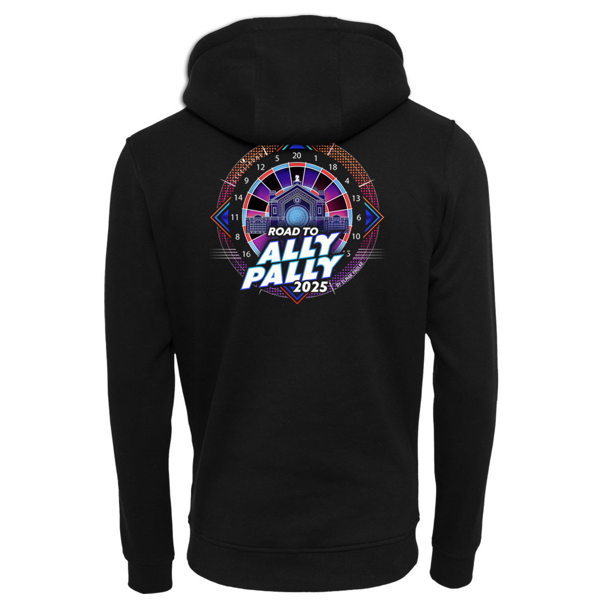 Hoodie Road to Ally Pally Backprint